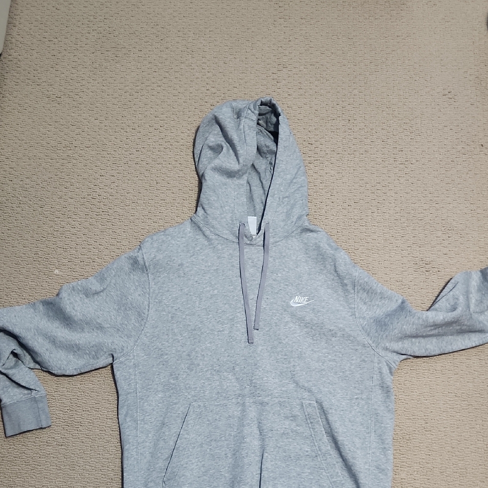 Grey Nike Hoodie L